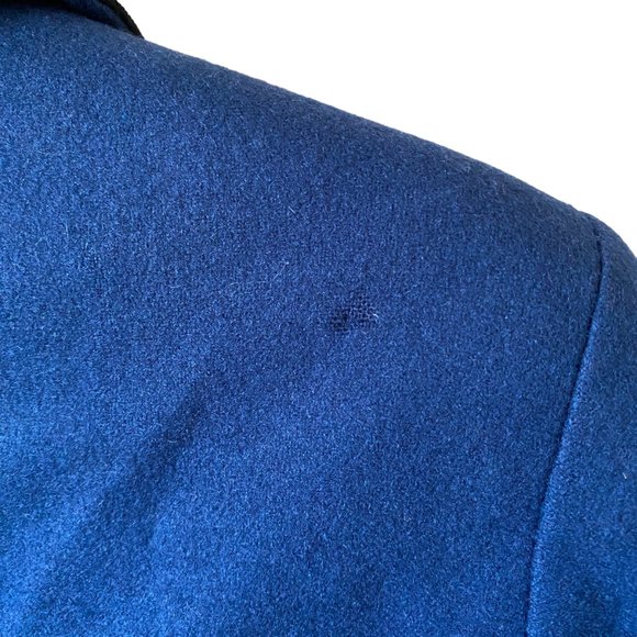 Vintage Loden Cropped Jacket Pure New Wool Women's Lined Velvet Collar Trim - Picture 11 of 11